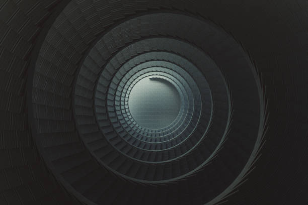wendeltreppe - spiral staircase circle steps staircase stock-fotos und bilder
