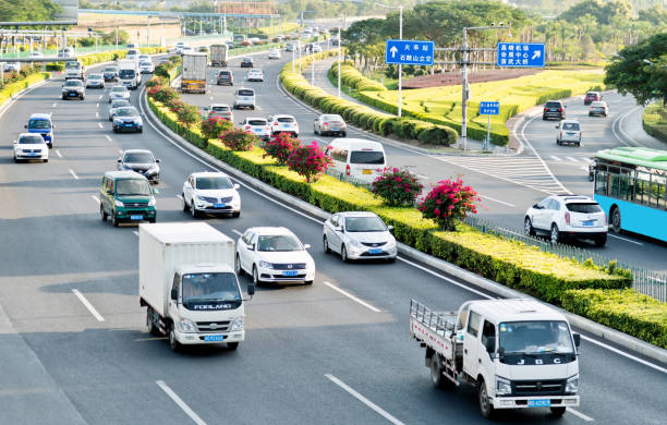 istock Busy traffic on the highway 1219948047
