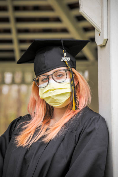 istock Class of 2020 Graduate Wearing Face Mask 1219949370