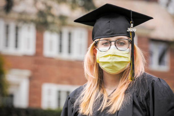 istock Pandemic Graduate Outdoors 1219949543