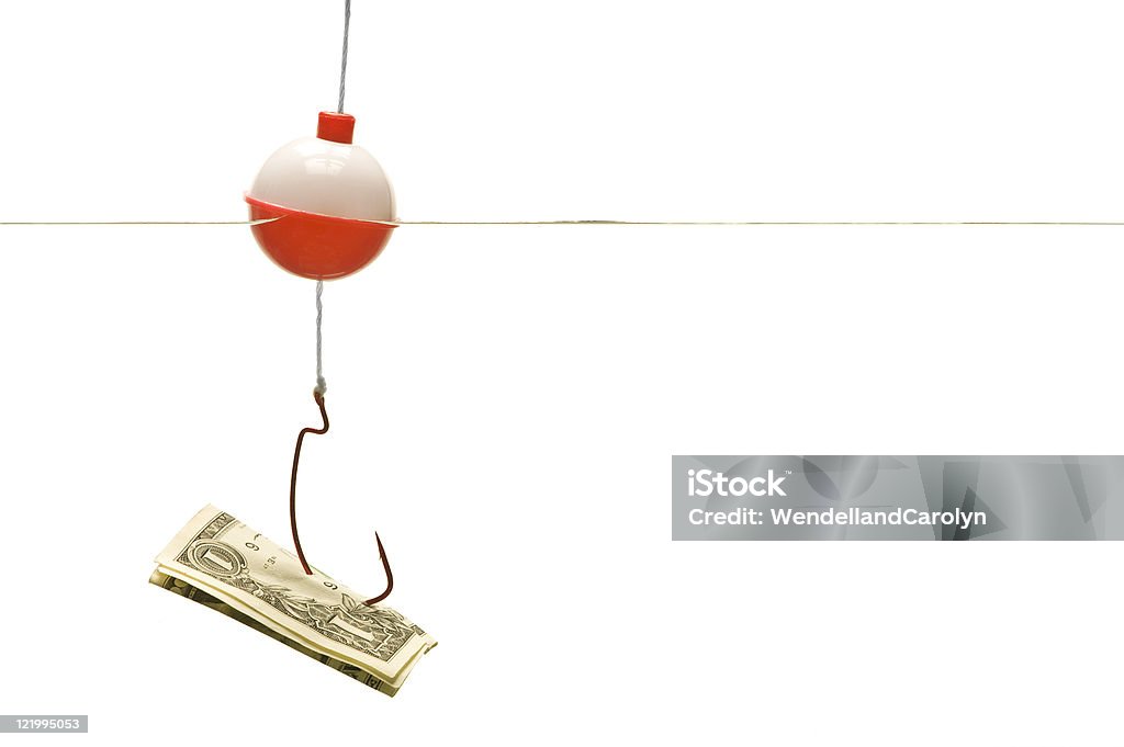O dinheiro purgador - Foto de stock de Anzol de pesca royalty-free