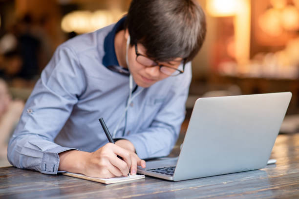 istock Asian businessman doing business talk working with laptop 1219951691