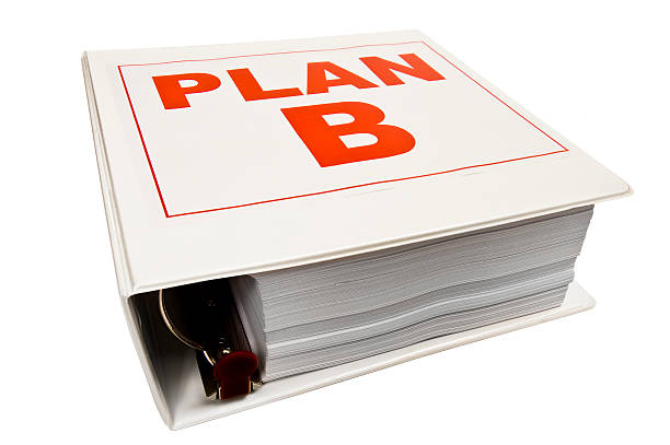 plan b 3-segregator - letter b plan instructions improvement zdjęcia i obrazy z banku zdjęć