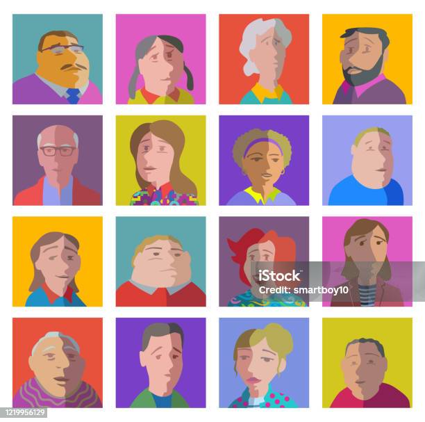 Vector Fun Character Fun Character Set Stock Illustration - Download Image Now - Adult ...