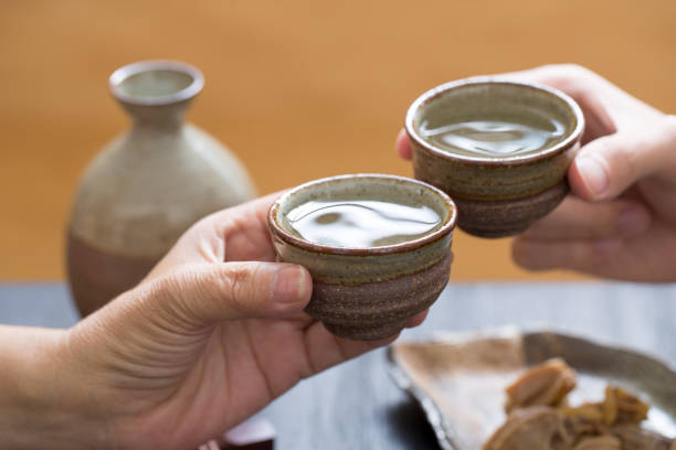 Sake stock photo