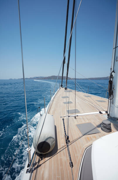 istock View of a sailing boat 1219956451