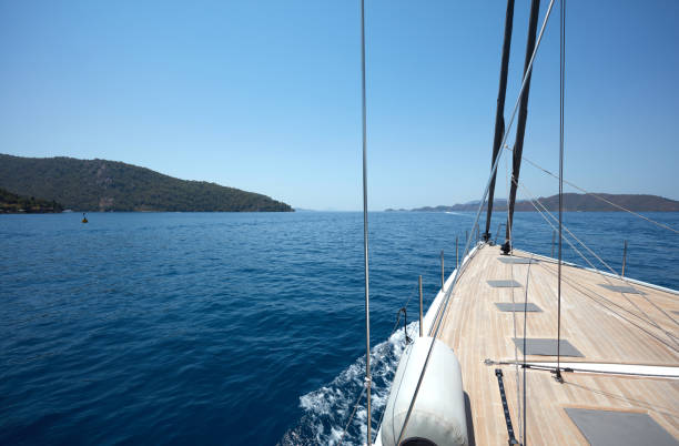 istock View of a sailing boat 1219956892