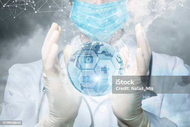 The Concept Of Global Health Care Stock Photo - Download Image Now - Global Health, Research, Stethoscope