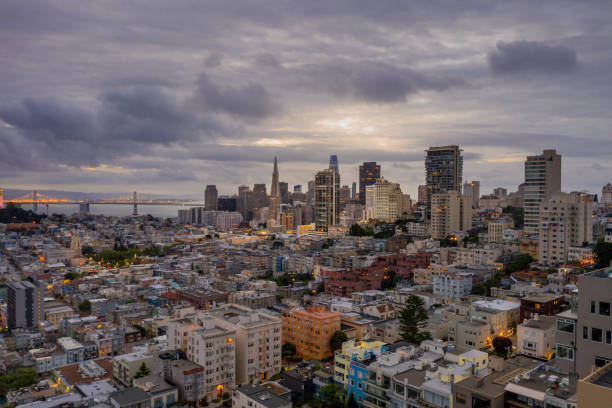 istock Aerial view of San Francisco Skyline at Dawn 1219961429