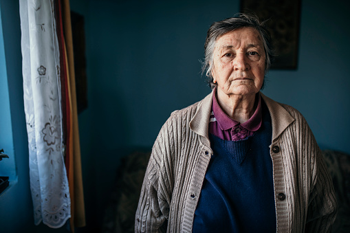 Portrait of senior woman looking at camera