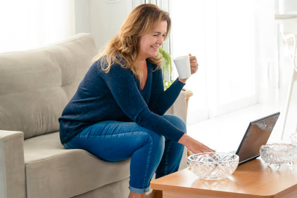 istock Woman working at home. 1219964014