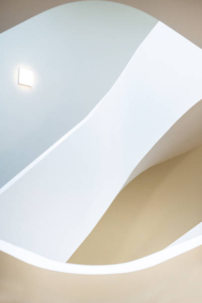 istock Stairwell in modern residential building 1219966495