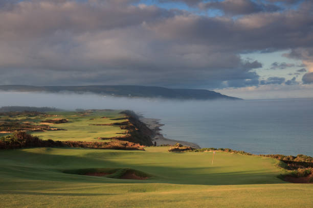 istock Beautiful Links Golf Course by the Sea 1219968835