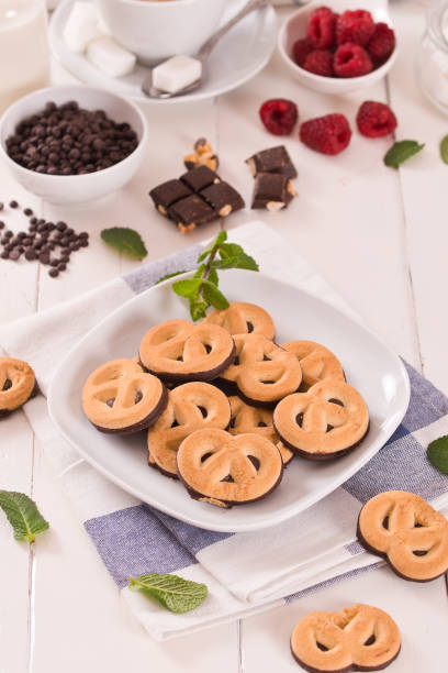 istock Chocolate Pretzel Cookies. 1219975605
