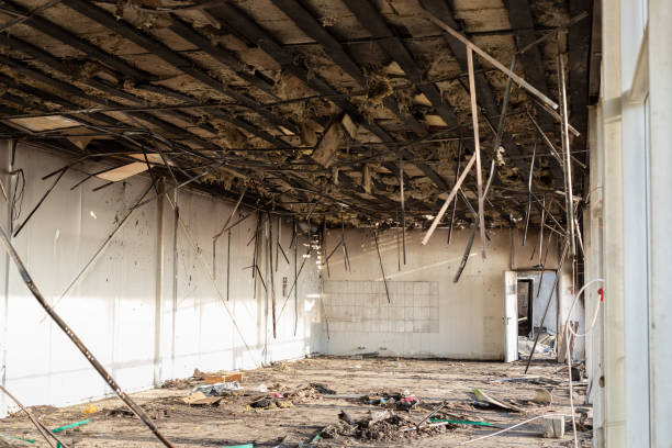 istock trade store building after a fire. damaged designs. 1219975742