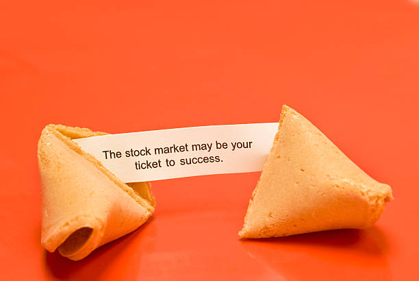 A blank fortune sticking out from a fortune cookie.Please see some similar pictures from my portfolio: