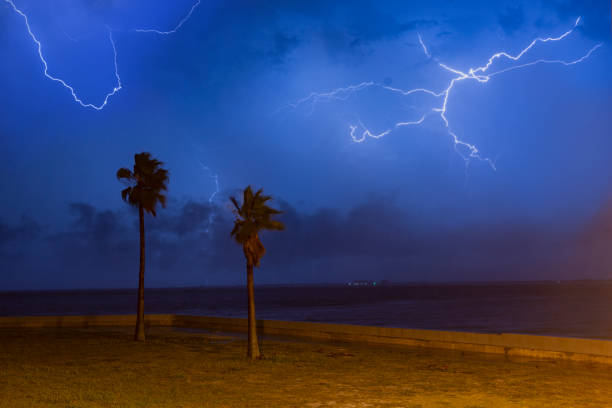 istock Storm Clouds and Lightning Storm Roll Through St. Petersburg, FL 1219982041