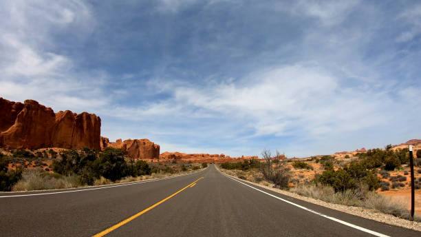 istock Road trip at Snow Canyon in Utah 1219994416