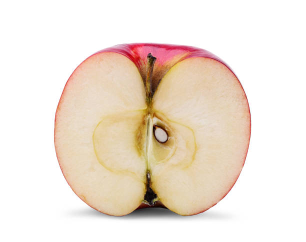 istock Part of apple on white. 1219995544