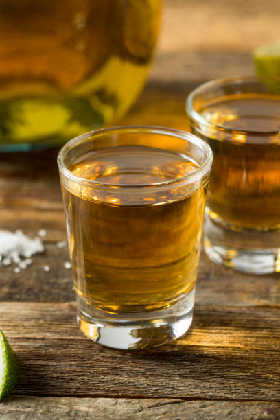 istock Alcoholic Reposado Tequila Shots 1219995965