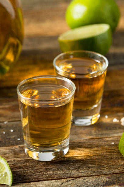 istock Alcoholic Reposado Tequila Shots 1219995980