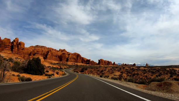 istock Drive through Arches National Park in Utah 1219997271