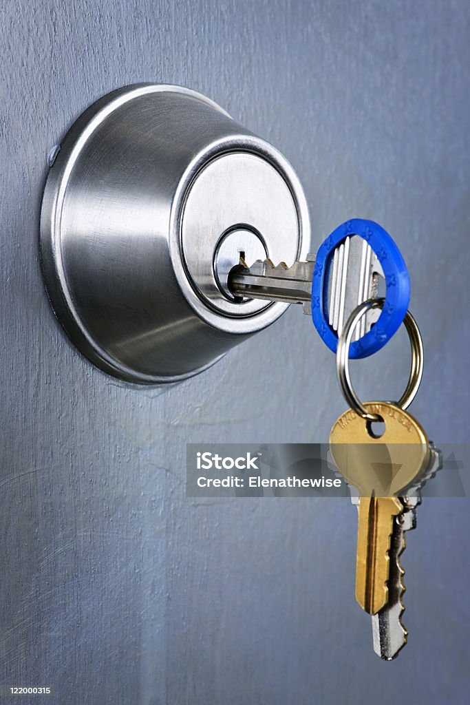 Llaves de bloqueo - Foto de stock de Cerradura libre de derechos