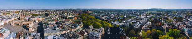istock Krakow Poland Cloth hall town square aerial 1220007206