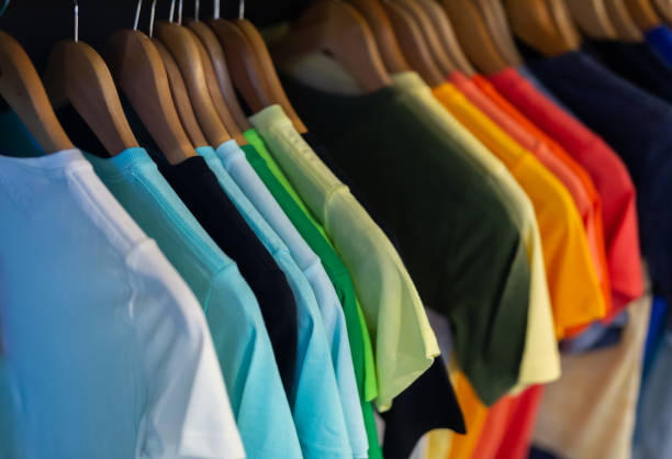 istock Men clothes in modern garments shop 1220009949