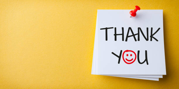 istock White Sticky Note With Thank You And Red Push Pin On Yellow Background 1220010021