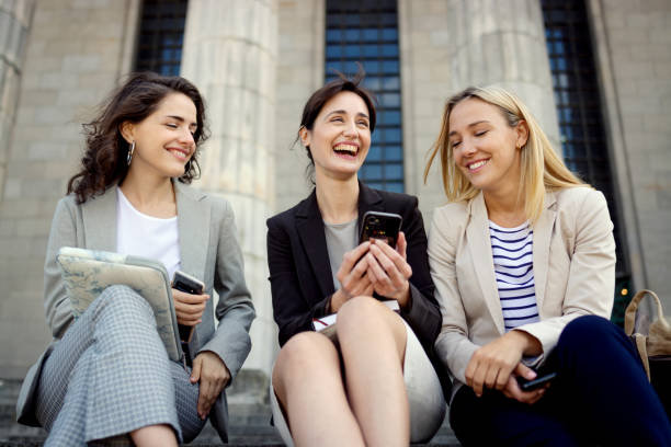 istock Group of university students friends, talking and having fun 1220019671