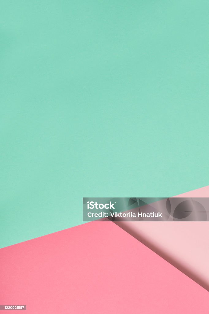 Minimal Flatlay Template Pink Mentol Colorful Soft Paper Pastel Background  For Illustrator Designer Marketing Copy Space For Advertising Text Topview  Vertical Banner Abstract Geometric Wallpaper Stock Photo - Download Image  Now - iStock