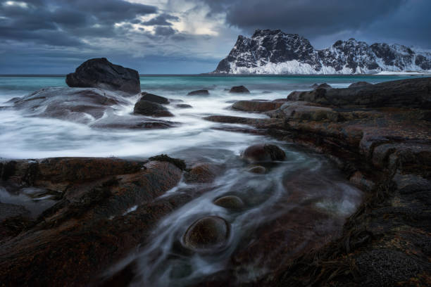 istock Uttakleiv rocky coastline 1220022945