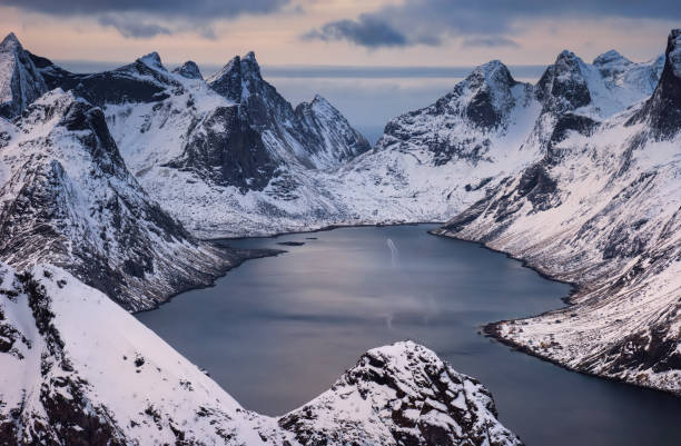 istock Kjerkfjorden winter boat 1220023161