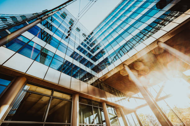 istock Office skysrapers in the sun 1220027876