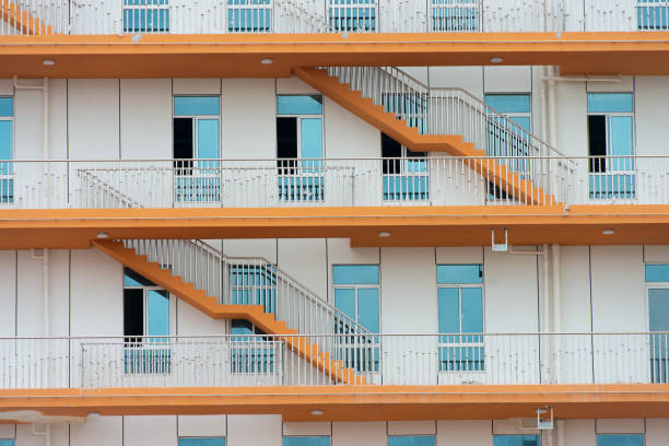 istock A building with many stairs and many windows outside 1220031321