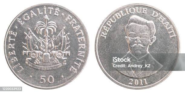 Haitian Centimes Coin Stock Photo - Download Image Now - Currency, Haiti, Banking