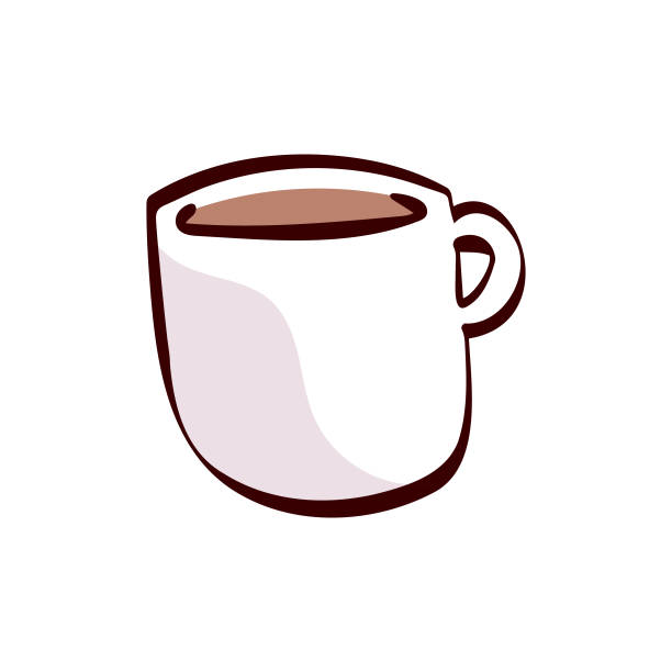 Coffee Mug Cartoon Illustration Stock Illustration - Download Image Now -  Coffee Cup, Cut Out, Breakfast - iStock