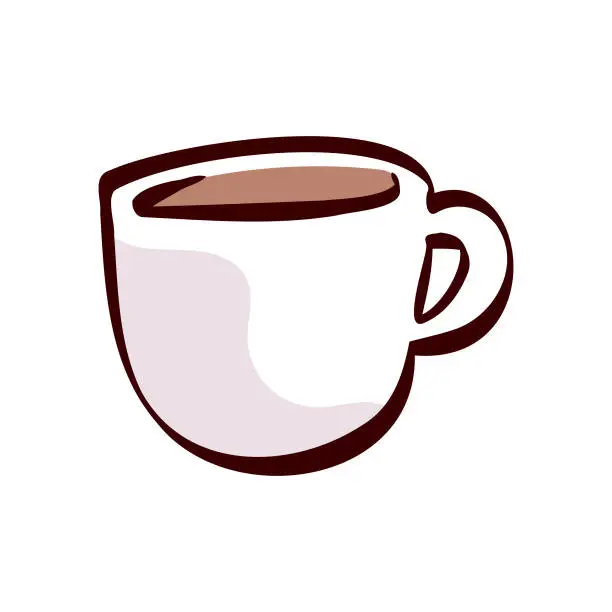 Vector illustration of Coffee mug cartoon illustration