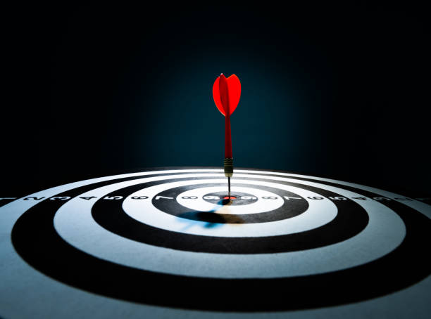 istock Close up of dart on target 1220045638