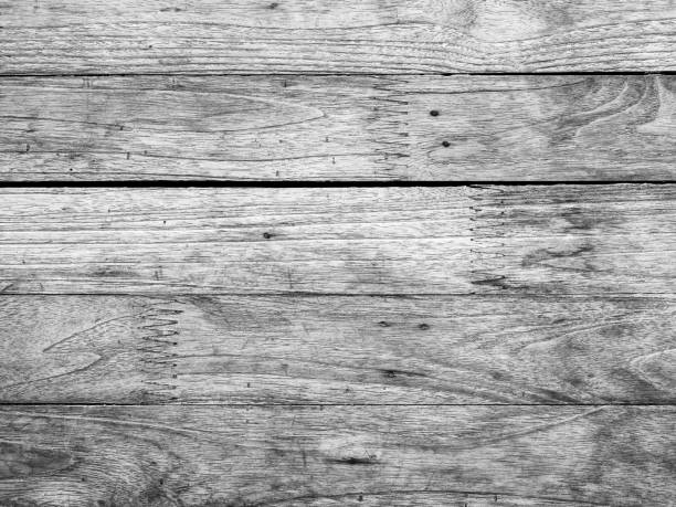 istock Black and white style wooden texture background. 1220045680
