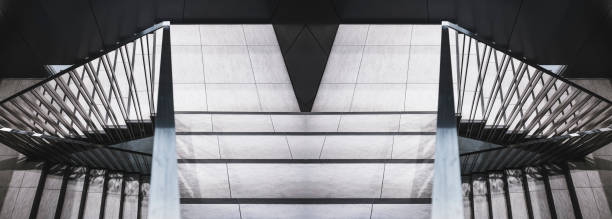 istock Stairs step indoor building Architecture details Abstract background 1220048781