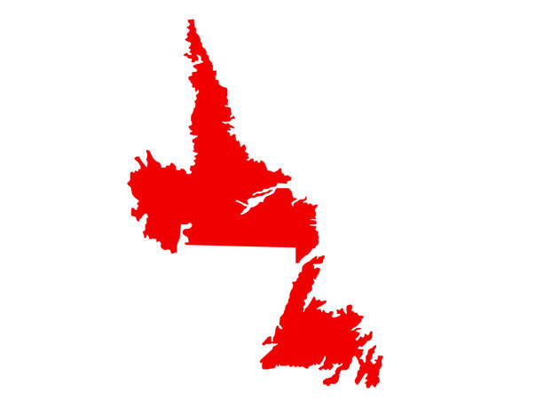 Newfoundland and Labrador map vector illustration of Newfoundland and Labrador map newfoundland & labrador stock illustrations