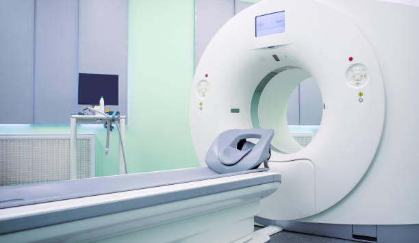 istock Complete CAT Scan System in a Hospital Environment. Magnetic resonance imaging scan. 1220054577