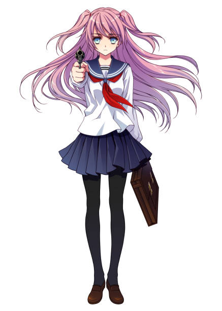 Pink Hair Anime Illustrations, Royalty-Free Vector Graphics & Clip Art - iStock Pink Hair Anime Illustrations, Royalty-Free Vector Graphics & Clip Art - iStock
