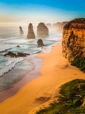 Twelve apostles sight in Great Ocean Road, Victoria, Australia.