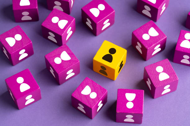 istock Business & HR icon on colorful puzzle 1220060438