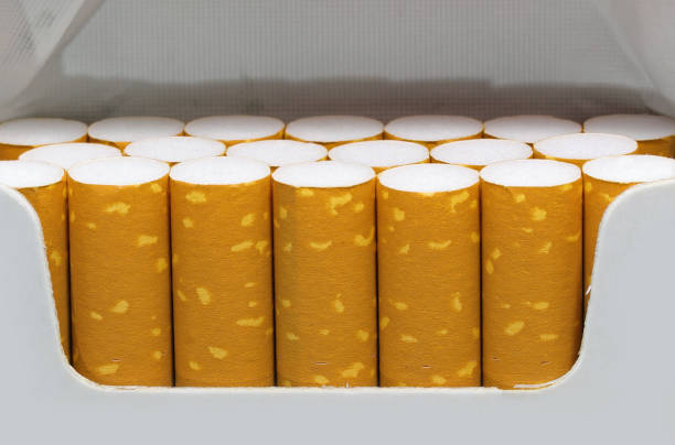 istock filters of many cigarettes inside a packet just opened by the sm 1220061397