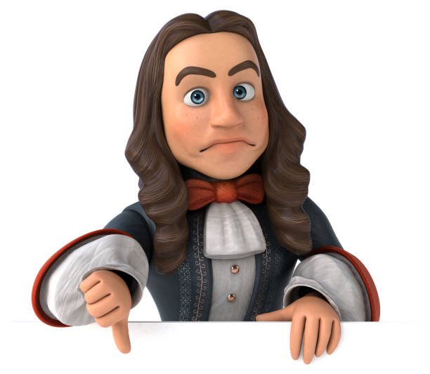 istock Cartoon man in historical baroque costume 1220065670