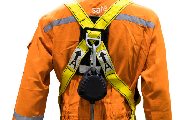 istock Industrial safety harness ; equipment for high ground working 1220067319